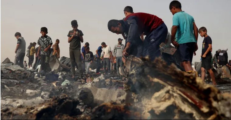 قصف خيمة- ارشيفية