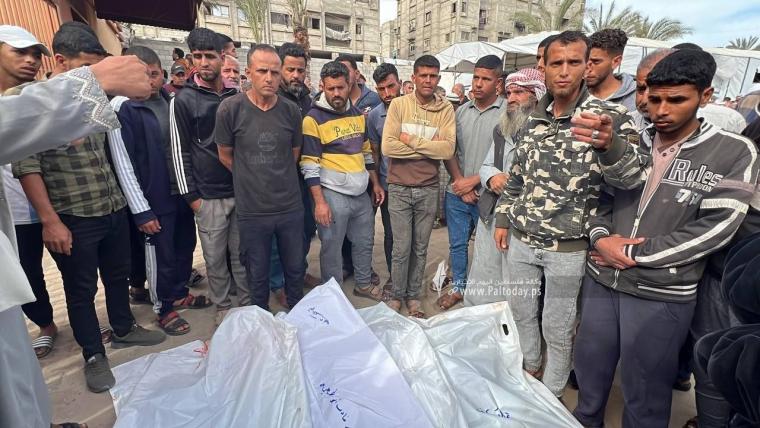 وداع حزين ومبكي لشهداء خانيونس (7)
