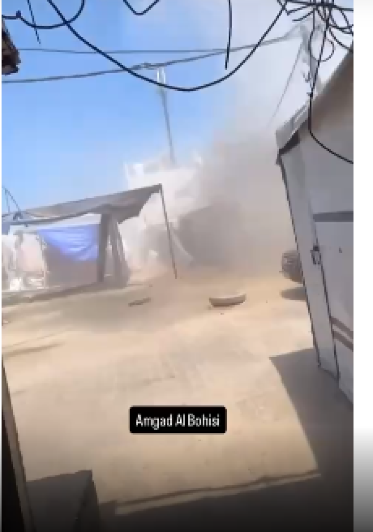 استهداف خيمة في شهداء لاقصى.PNG