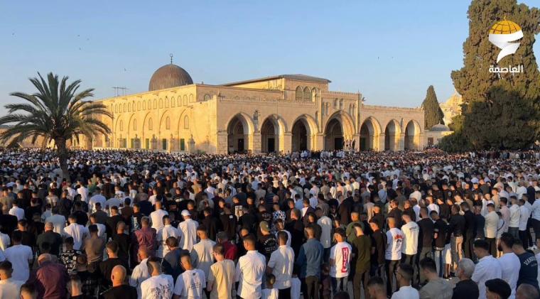 صلة عيد الاضحى بالمسجد الاقصى (3)
