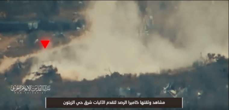 استهداف دبابة بحي الزيتون.PNG