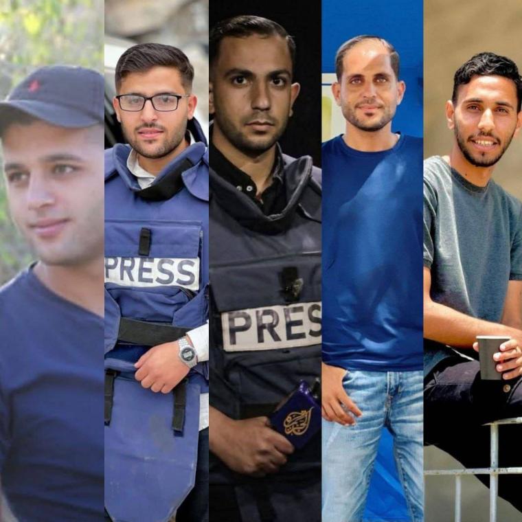 ارتقاء 5 صحفيين باستهداف إسرائيلي متعمد غرب غزة