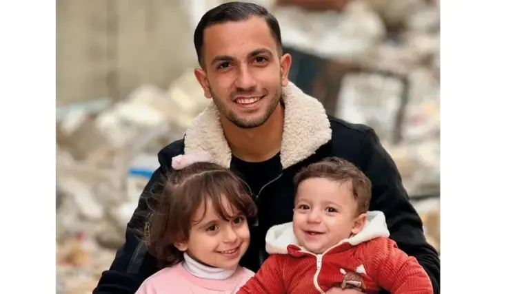 الشهيد الصحفي أنس الشريف وطفلاه