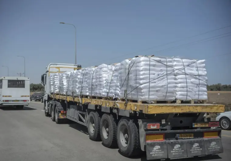 مساعدات في طريقها إلى غزة