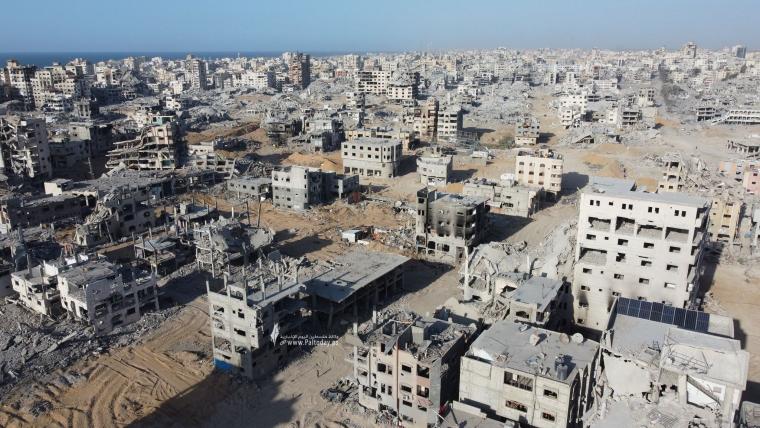 صور جوية تظهر الدمار في مدينة غزة (1)