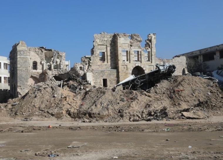 قصر الباشا المدمر في غزة