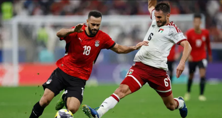 بث مباشر مباراة مصر والأردن في كأس العرب