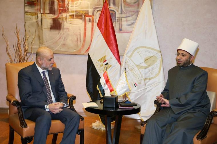 الهباش ووزير الأوقاف المصري