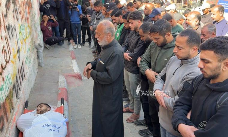 وداع 5 شهداء بينهم ثلاثة أطفال ارتقوا فى قصف صهيونى على مدينة بيت لاهيا (12).jpeg