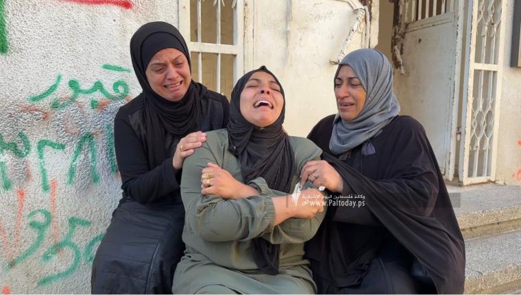 وداع 5 شهداء بينهم ثلاثة أطفال ارتقوا فى قصف صهيونى على مدينة بيت لاهيا (7).jpeg