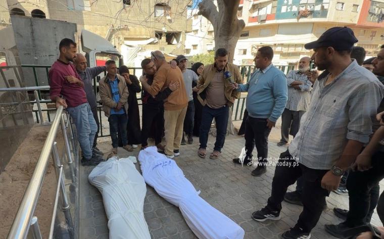 وداع 5 شهداء بينهم ثلاثة أطفال ارتقوا فى قصف صهيونى على مدينة بيت لاهيا (2).jpeg