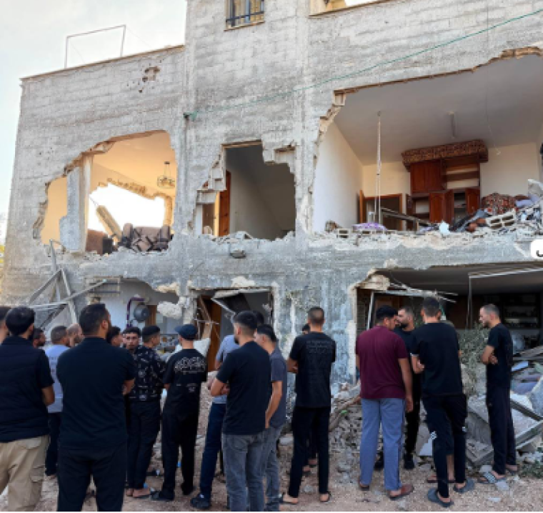 المنزل المدمر في عقربا