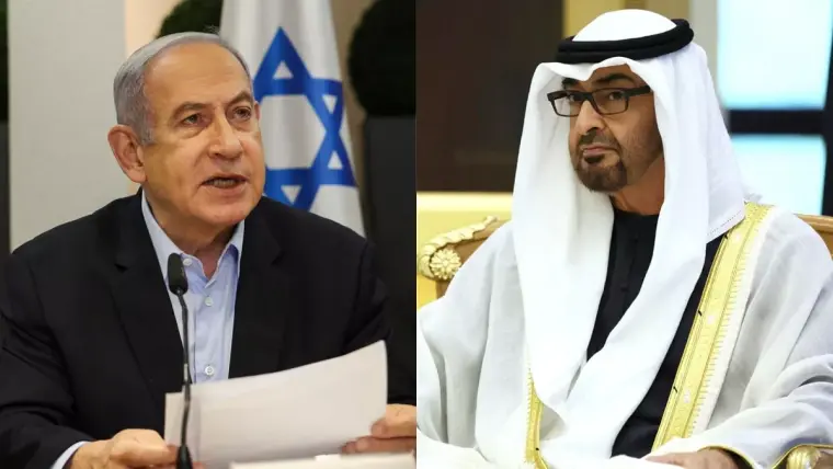 محمد بن زايد وينيامين نتنياهو