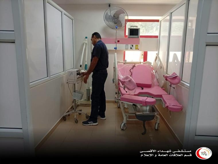 ابتداءً من يوم غدٍ: استئناف خدمات الولادة في مستشفى شهداء الأقصى