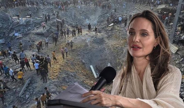 أنجلينا جولي توثق دمار غزة بالأقمار الصناعية وتطالب بإغاثة عاجلة قبل الشتاء.jpeg