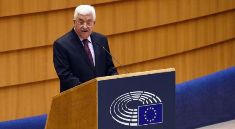 الرئيس الفلسطينيي محمود عباس في البرلمان الاوروبي