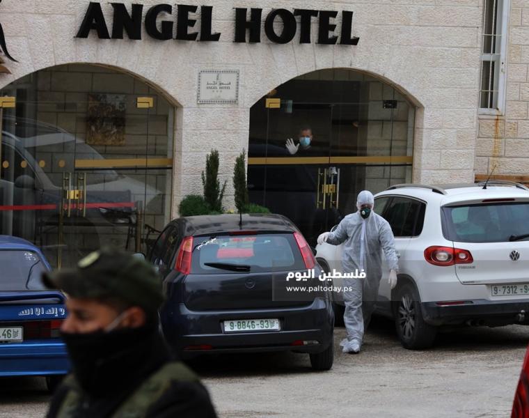  فندق أنجل الذي تحول الى مكان حجر المصابين بفيروس كورونا في مدينة بيت لحم 