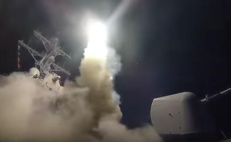 صواريخ توما هوك التي ضربت مطار خان شيخون في سوريا