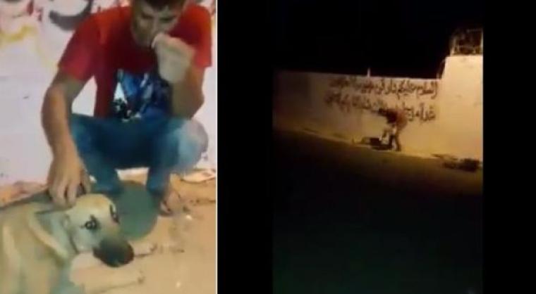 تعذيب كلب