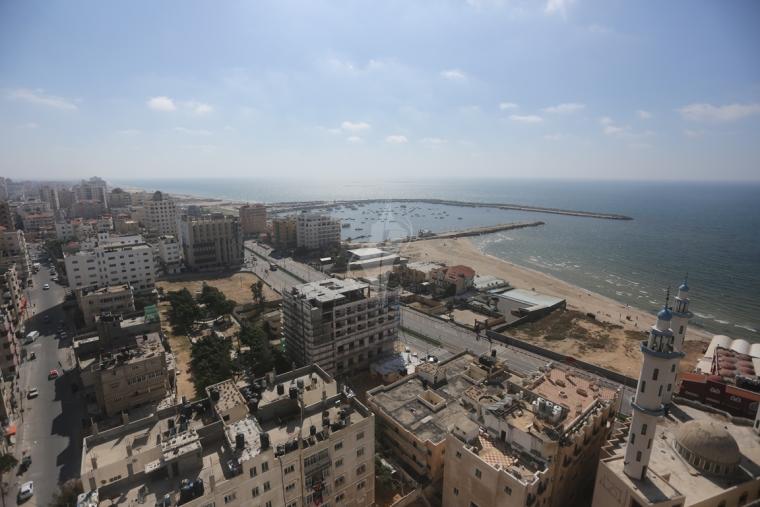 صورة لمدينة غزة من الناحية الغربية