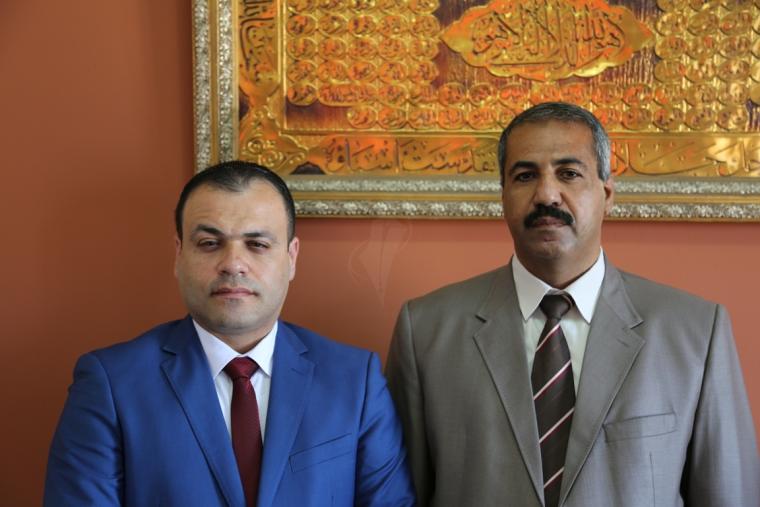 الباحثان من جامعة الإسراء محمد العسقلاني وعبد الفتاح قرمان