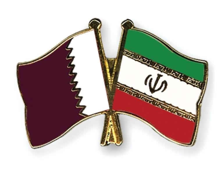 علم قطر وإيران