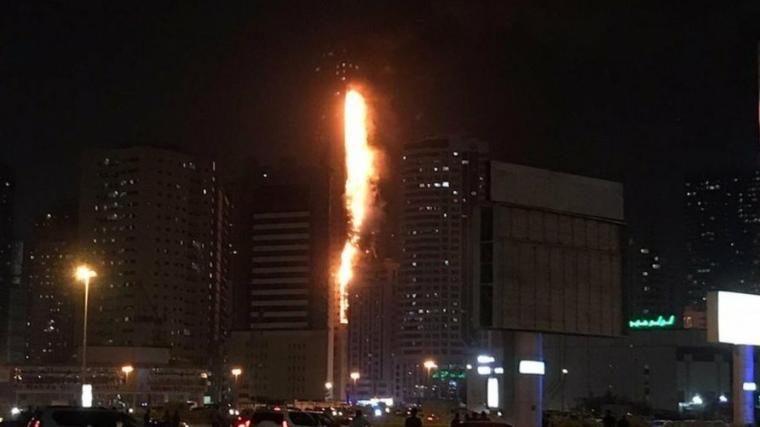 حريق الشارقة