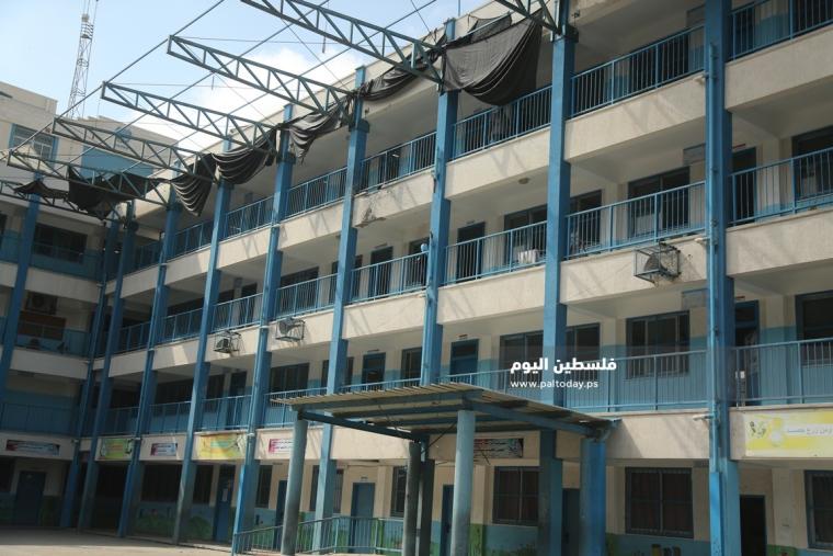 أضرار بمدرسة لـالأونروا (17).JPG