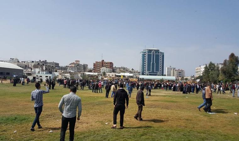 ساحة السرايا وسط مدينة غزة