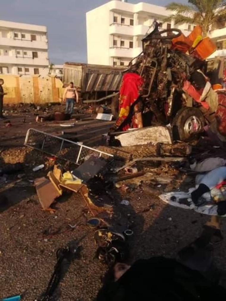 حادث على طريق بور سعيد-مصر