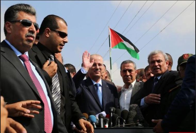 حكومة التوافق خلال زيارة سابقة لقطاع غزة
