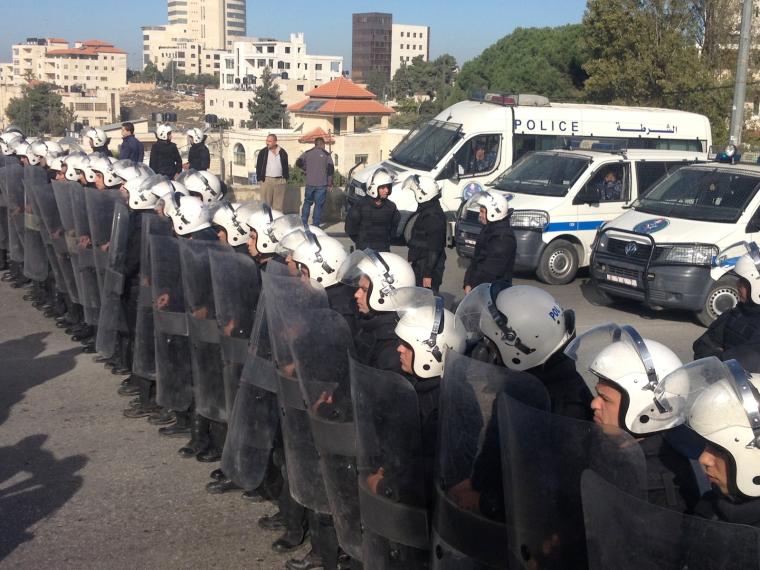 الشرطة الفلسطينية في رام الله