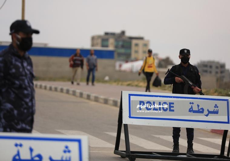 شرطة غزة  حواجز شرطة (6).JPG