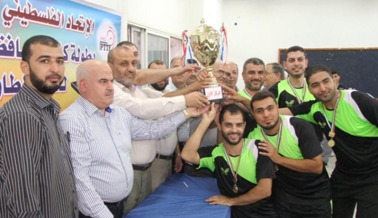 المجمع يتوج بطلاً لكأس الطاولة في غزة  