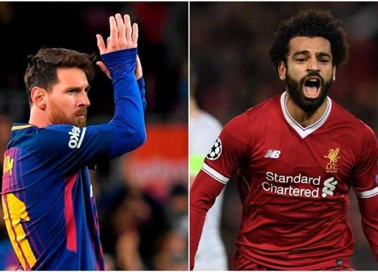 محمد صلاح و ليونيل ميسي