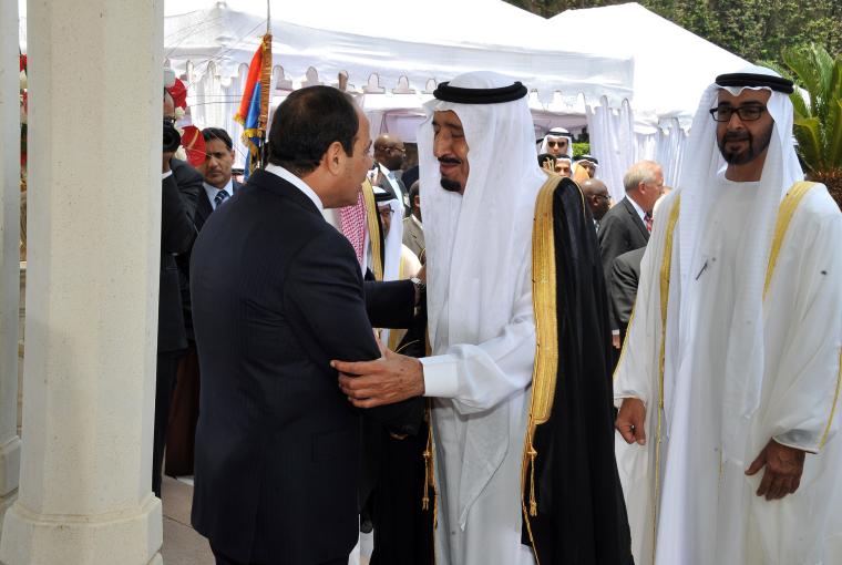 الرئيس المصري وملك السعودية
