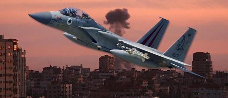 حرب طائرة اسرائيلية مقاتلة غزة