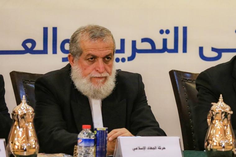 الشيخ نافذ عزام، عضو المكتب السياسي لحركة الجهاد الإسلامي في فلسطين