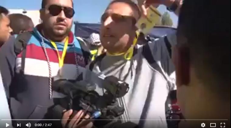 اعتداء على الصحفيين في مهرجان عرفات بغزة
