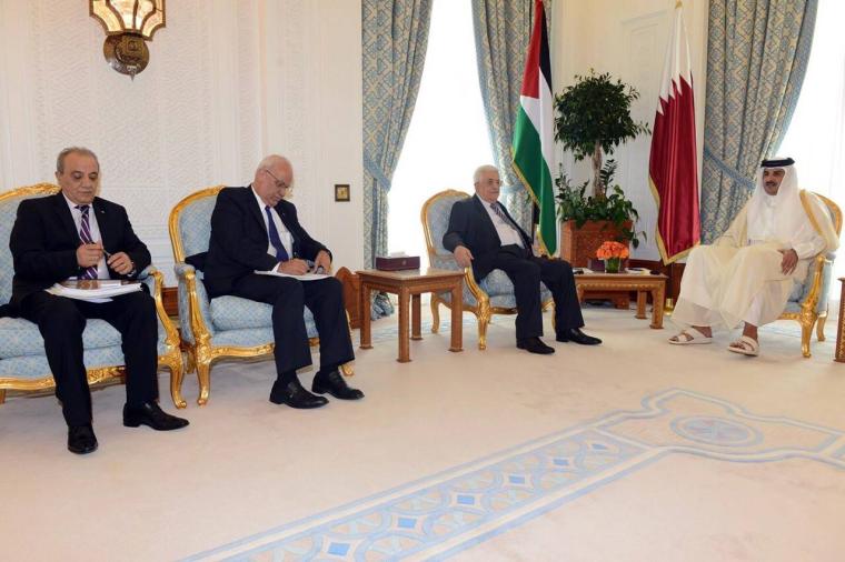 الرئيس عباس في قطر