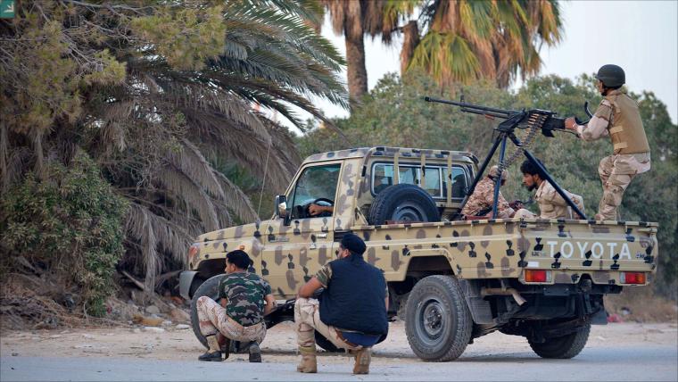 مسلحون عسكريون في ليبيا