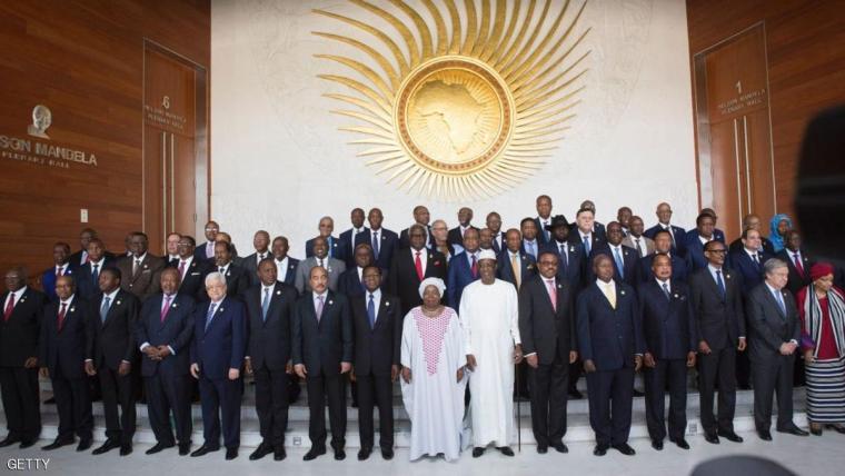 قادة دول إفريقية خلال قمة الاتحاد الإفريقي في إثيوبيا.