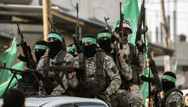 عناصر من كنائب القسام الجناح المسلح لحركة حماس