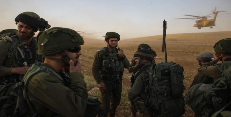 جانب من تدريبات جيش الاحتلال الاسرائيلي