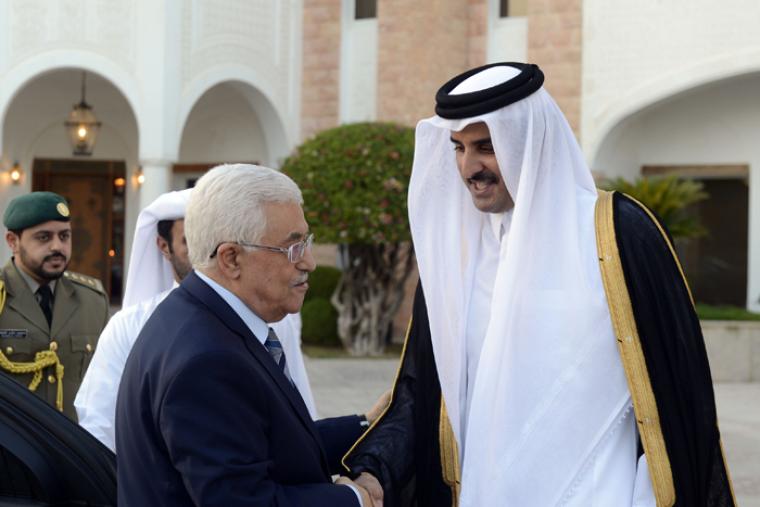 الامير تميم والرئيس عباس