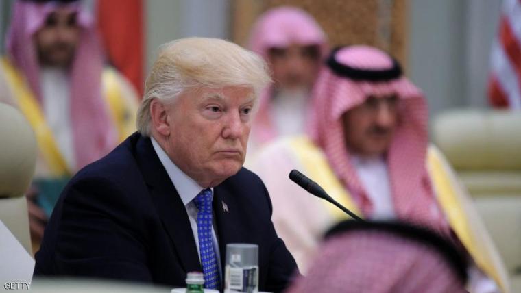 الرئيس الامريكي رونالد ترامب خلال القمة العربية الامريكية في الرياض