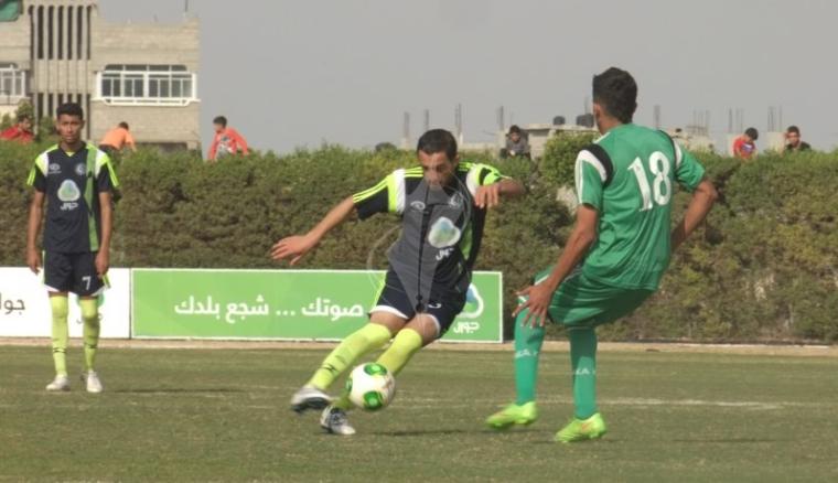 من مباريات دور الـ16 بكأس غزة.