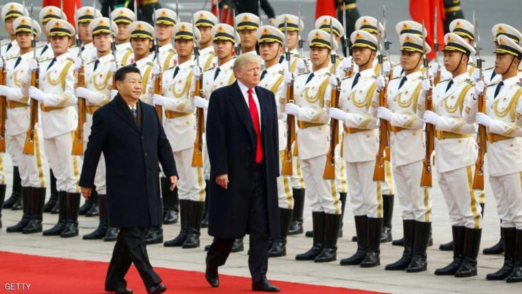 الرئيس الامريكي دونالد ترامب والرئيس الصيني