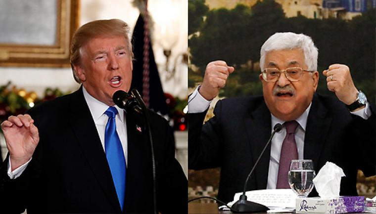 الرئيس عباس و ترامب