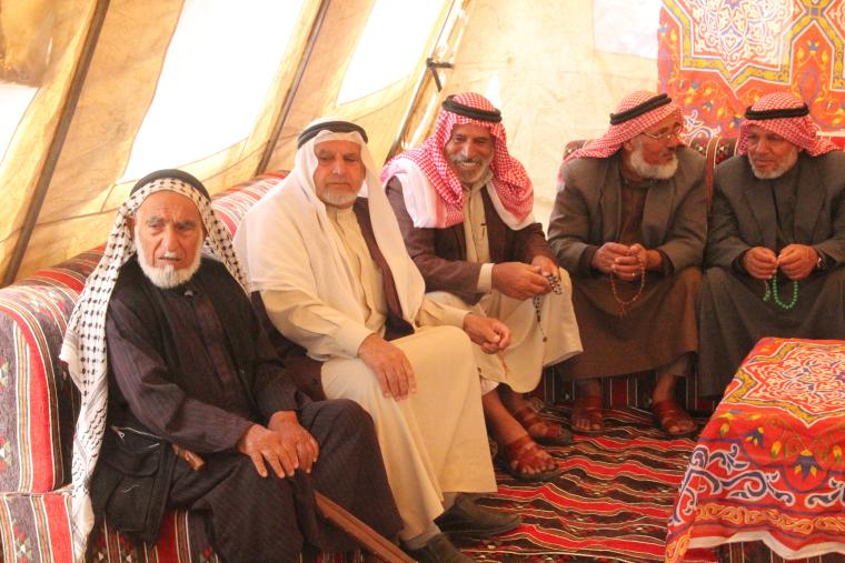 صورة من خيمة رجال العشائر